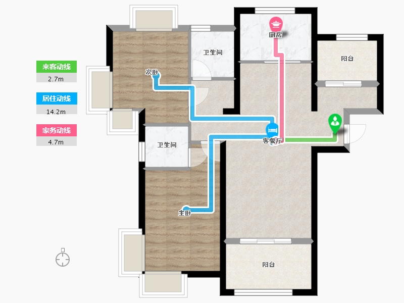 福建省-厦门市-国贸天成-77.00-户型库-动静线