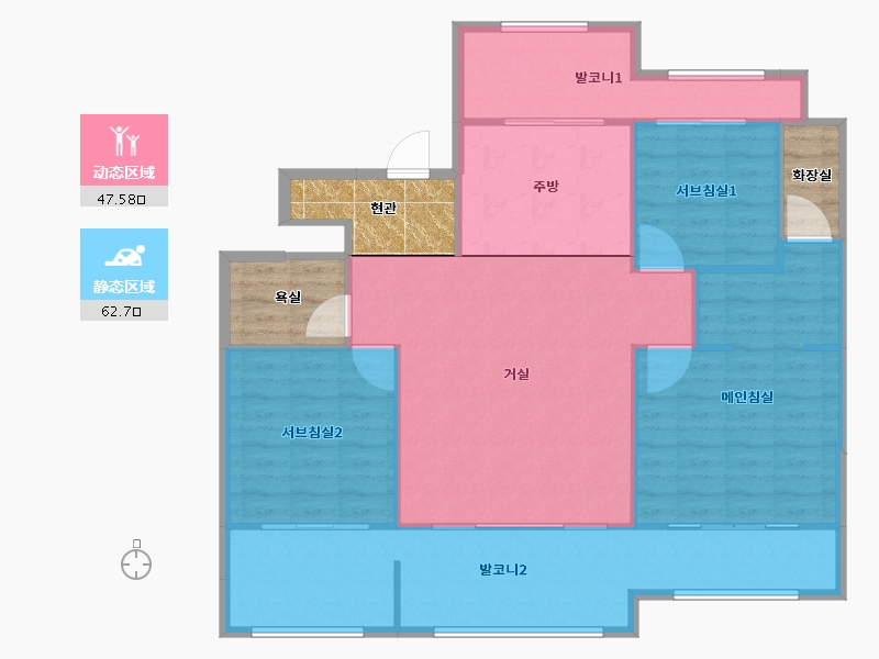 경기도-용인시 기흥구-물푸레마을휴먼시아6단지-114.14-户型库-动静分区