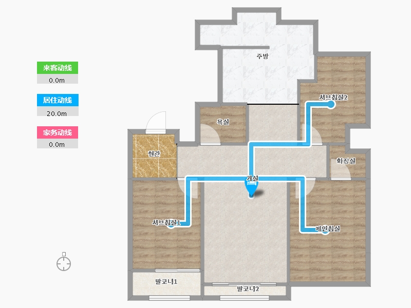 경기도-성남시 분당구-봇들3단지휴먼시아-95.46-户型库-动静线