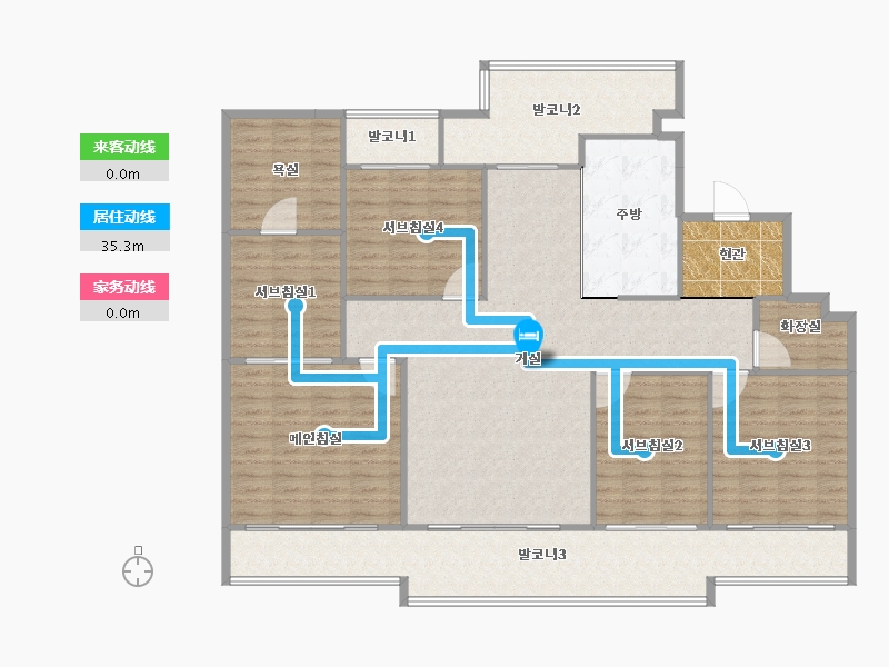 경기도-수원시 영통구-우남퍼스트빌-163.11-户型库-动静线