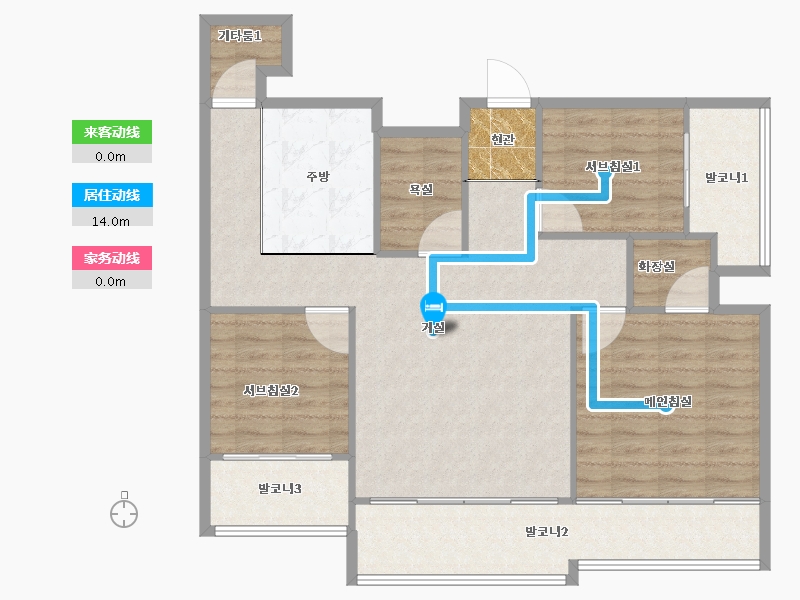 경기도-용인시 처인구-신원2차-99.04-户型库-动静线