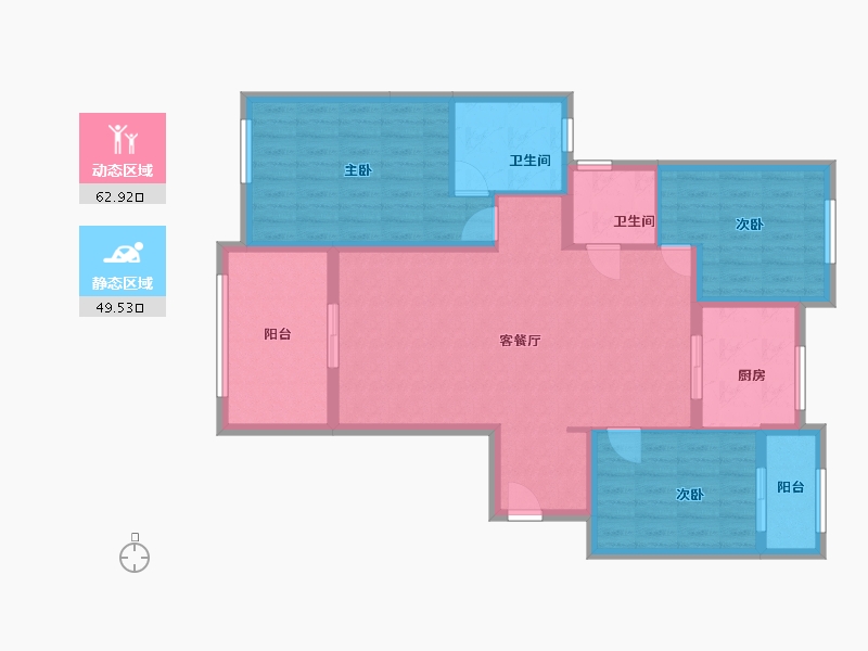 河北省-邢台市-麒麟郡＋-101.00-户型库-动静分区