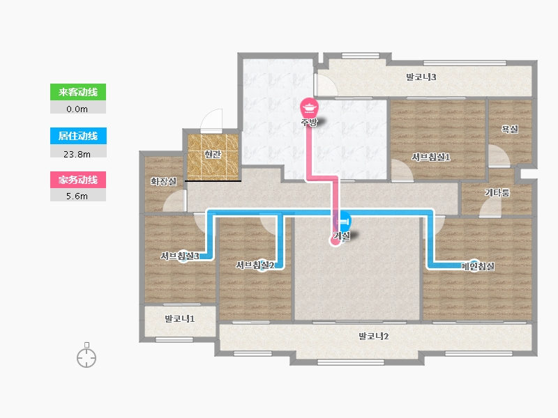 경기도-수원시 영통구-현대-158.07-户型库-动静线