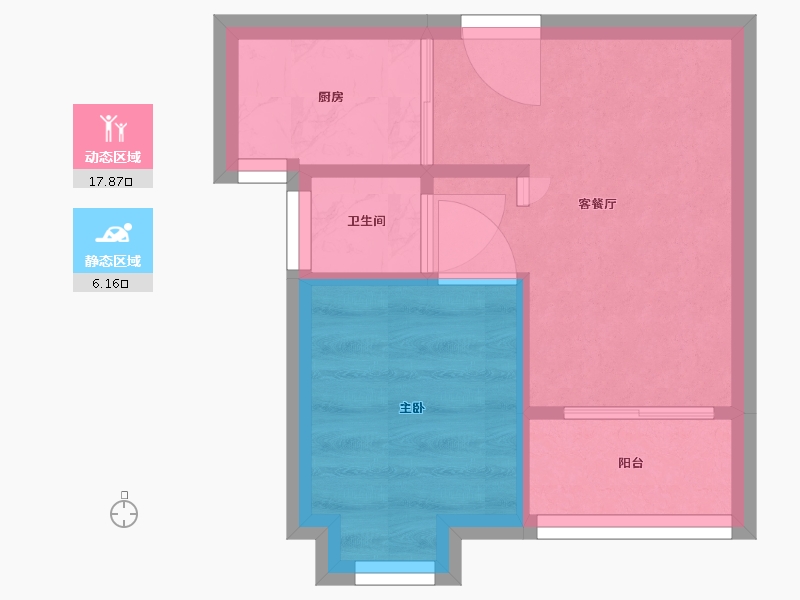 湖北省-武汉市-鑫城宜居-42.00-户型库-动静分区