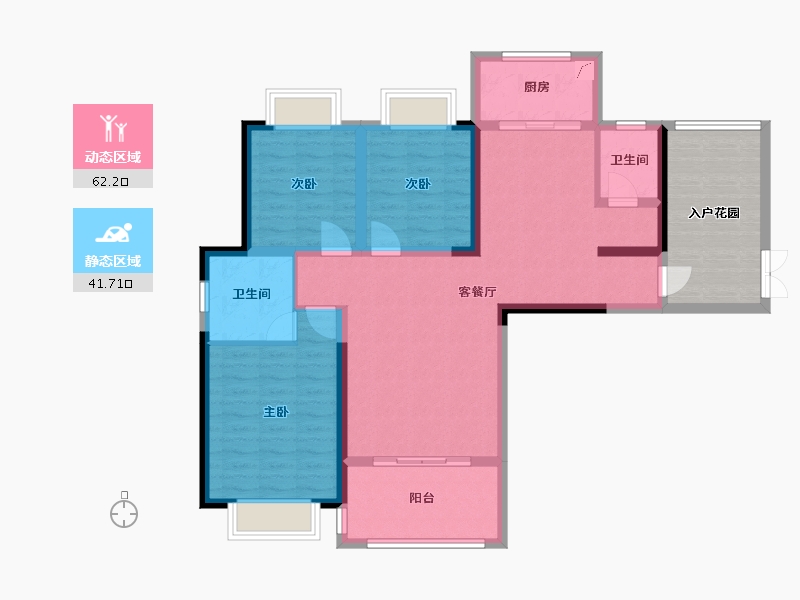 湖南省-衡阳市-鸿豪城享山-120.00-户型库-动静分区