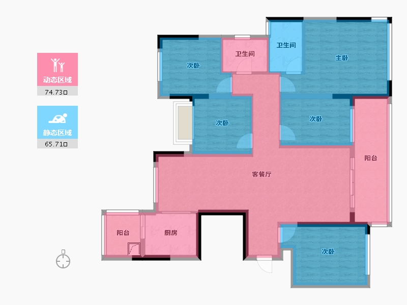 广东省-深圳市-东辰-116.23-户型库-动静分区