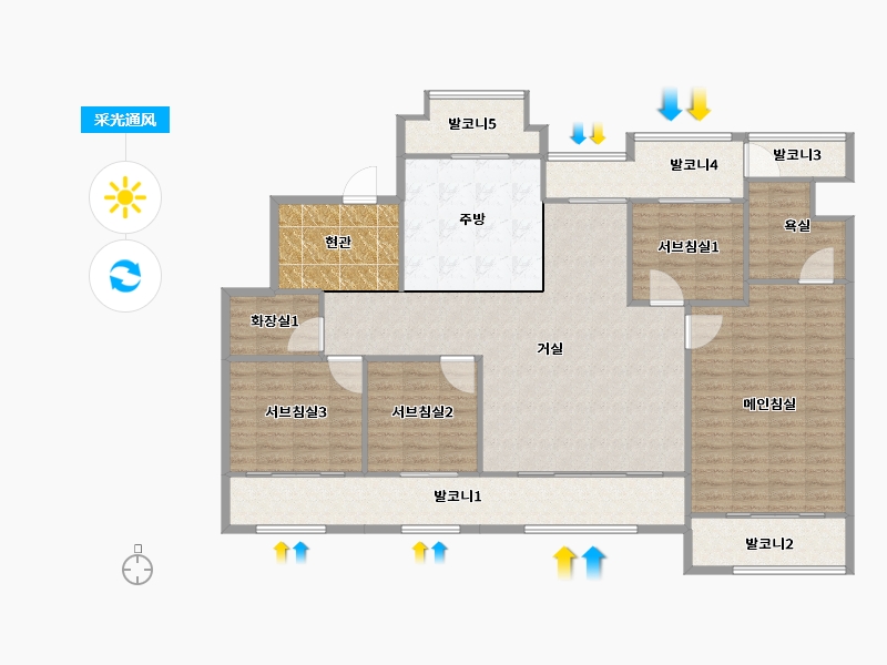 경기도-파주시-해솔마을1단지두산위브-149.59-户型库-采光通风