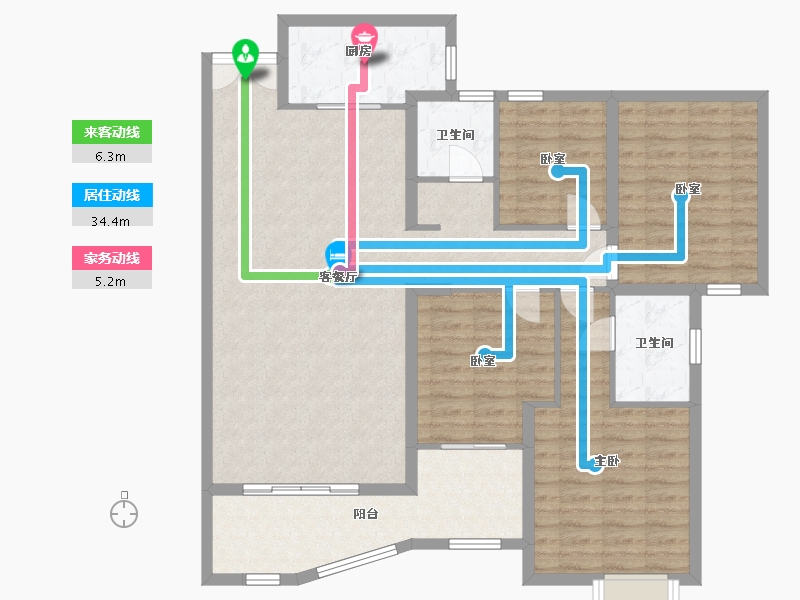 福建省-泉州市-金凤屿-120.00-户型库-动静线