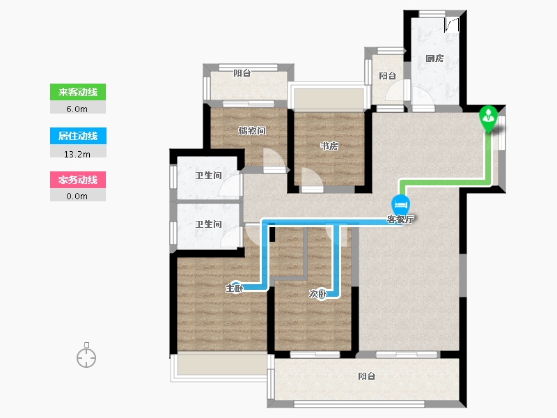 安徽省-六安市-远大雍华府-100.00-户型库-动静线