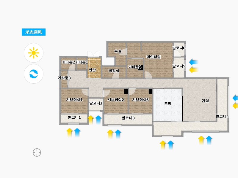 경기도-수원시 영통구-자연앤자이2단지-185.22-户型库-采光通风