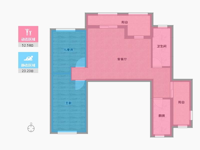 广东省-清远市-新城雅居-98.00-户型库-动静分区