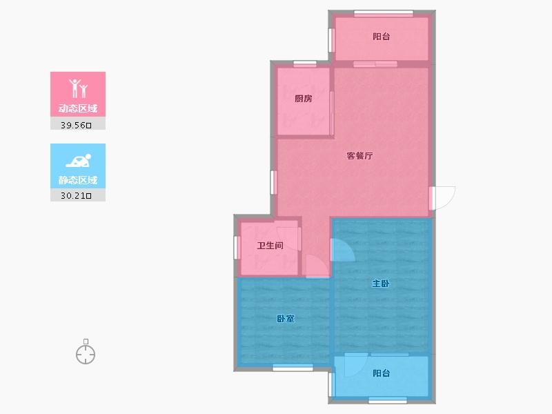 广东省-广州市-南雅苑小区-62.40-户型库-动静分区