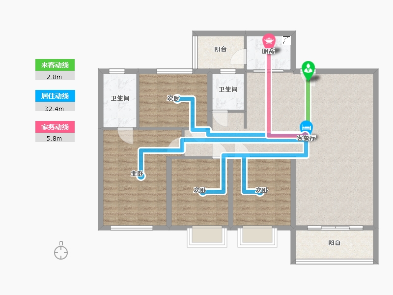 福建省-泉州市-三期-110.00-户型库-动静线