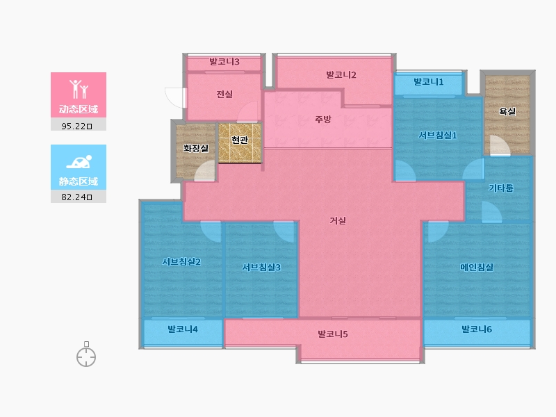 경기도-용인시 기흥구-민속마을현대모닝사이드-179.97-户型库-动静分区