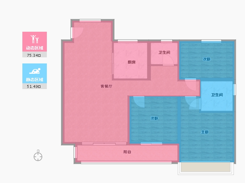 山东省-日照市-兴业湖畔名邸-115.00-户型库-动静分区