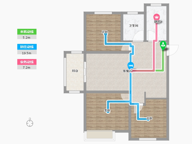 江苏省-徐州市-港利上城国际-100.00-户型库-动静线