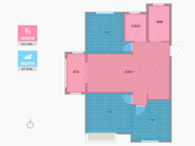 江苏省-徐州市-港利上城国际-100.00-户型库-动静分区