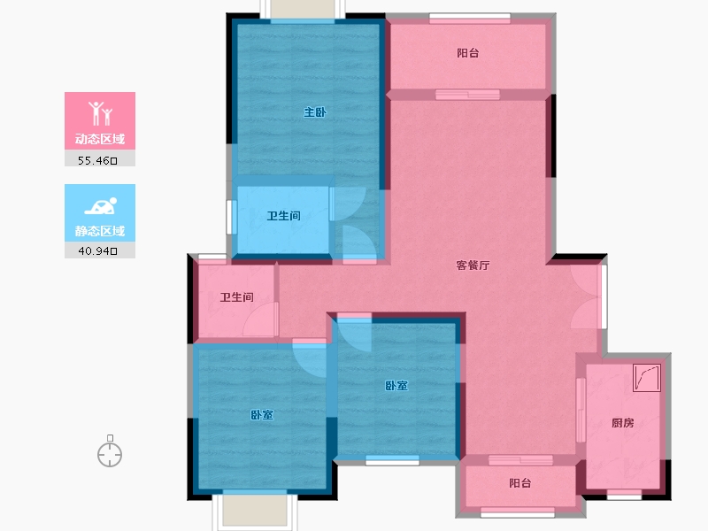 江西省-赣州市-典雅苑-97.72-户型库-动静分区