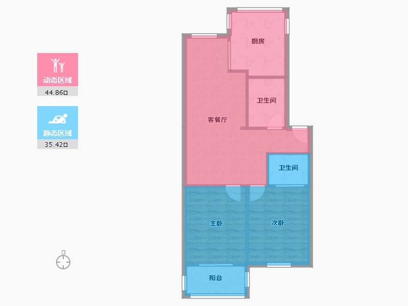 上海-上海市-肖塘新村-73.50-户型库-动静分区