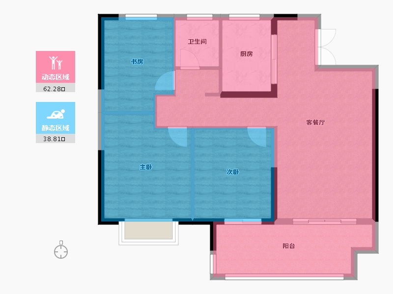 江苏省-常州市-荷樾府-92.00-户型库-动静分区