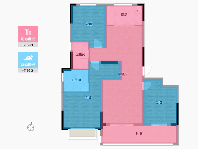 安徽省-阜阳市-融创城-95.00-户型库-动静分区