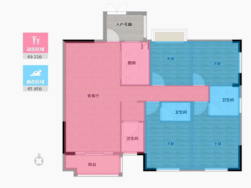 广西壮族自治区-百色市-碧水天和-130.00-户型库-动静分区