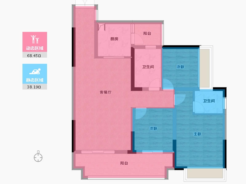 贵州省-黔西南布依族苗族自治州-公园悦府-97.38-户型库-动静分区