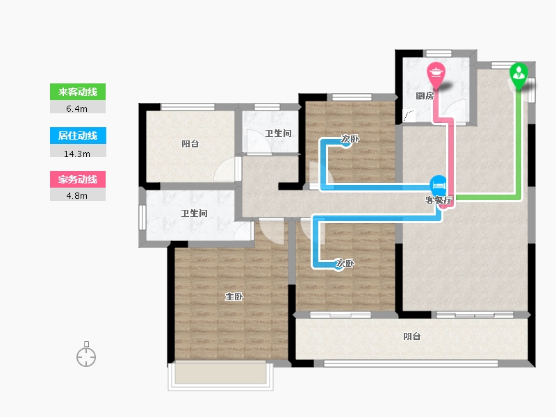 江苏省-常州市-港悦府-115.00-户型库-动静线