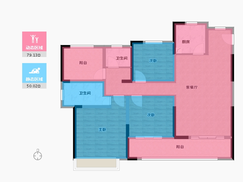 江苏省-常州市-港悦府-115.00-户型库-动静分区