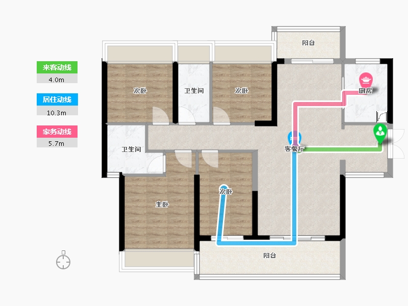 广东省-梅州市-御景中央学府-110.00-户型库-动静线