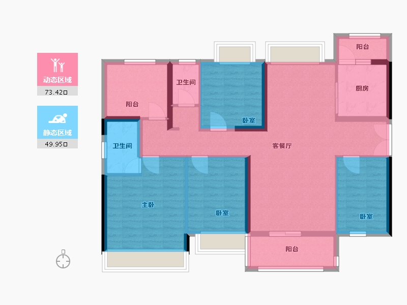 广东省-韶关市-保利大都会-140.00-户型库-动静分区