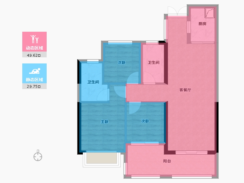 广西壮族自治区-北海市-海上邱园-70.50-户型库-动静分区