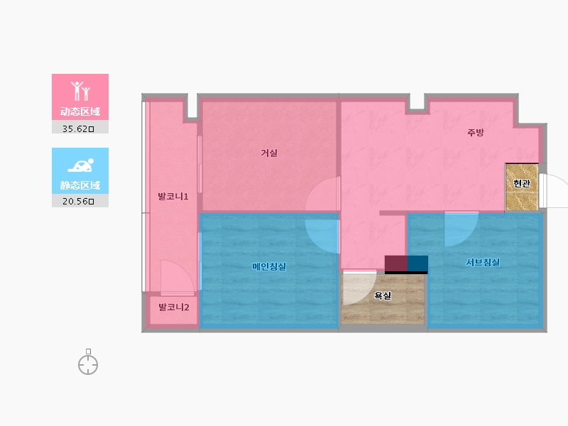 인천광역시-남동구-우성1차-55.34-户型库-动静分区