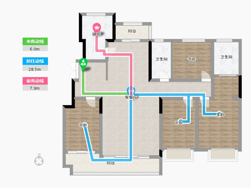 山东省-潍坊市-盛唐悦府(曜阳)-150.00-户型库-动静线