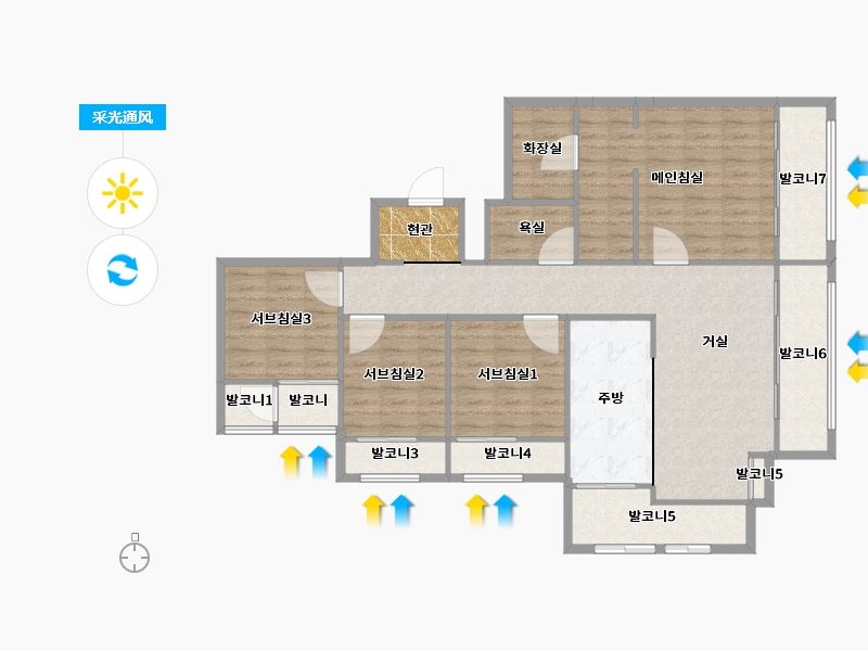 경기도-수원시 영통구-광교호수마을참누리레이크-113.41-户型库-采光通风