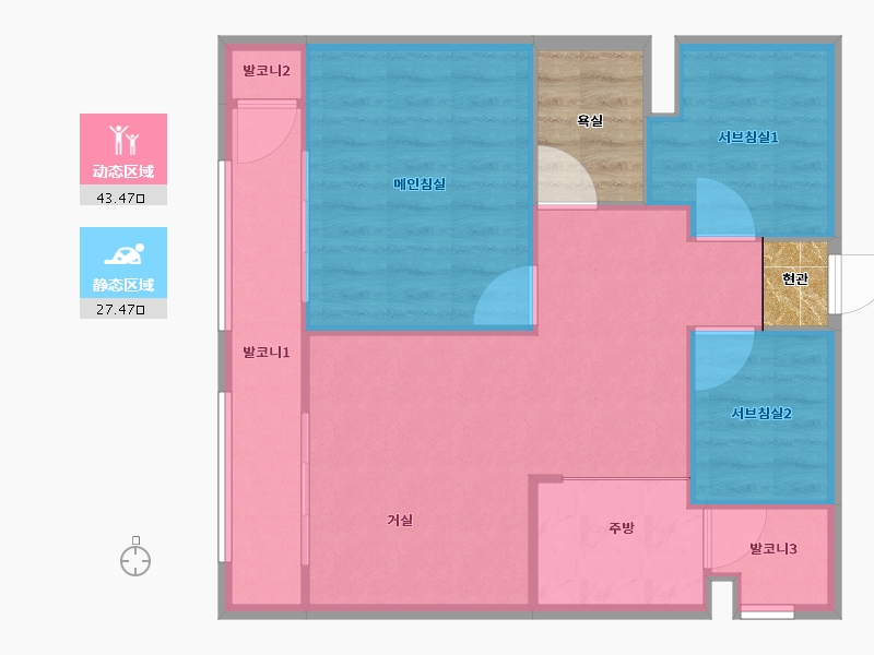 인천광역시-남동구-신세계-70.35-户型库-动静分区