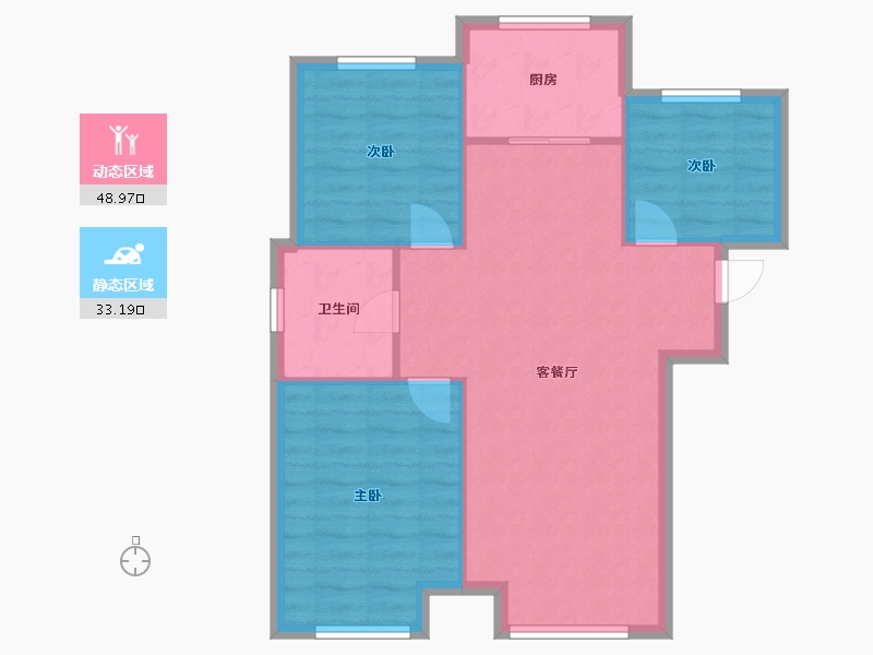 山东省-烟台市-中建悦海和园-72.00-户型库-动静分区