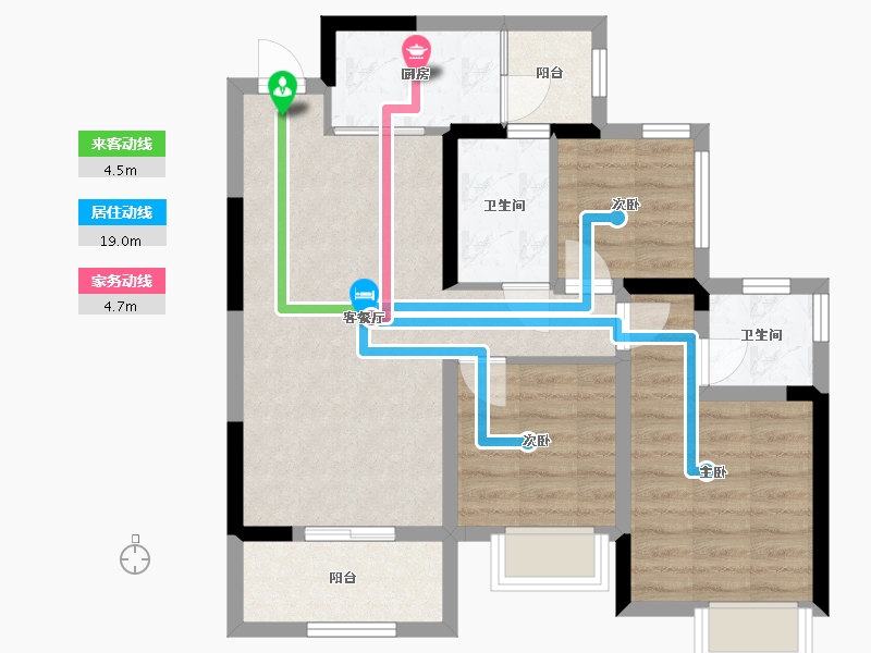 四川省-内江市-邦泰·大悦府 -99.00-户型库-动静线