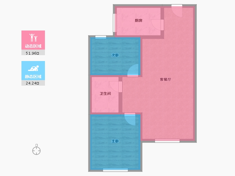 内蒙古自治区-赤峰市-皇家丽景-67.00-户型库-动静分区