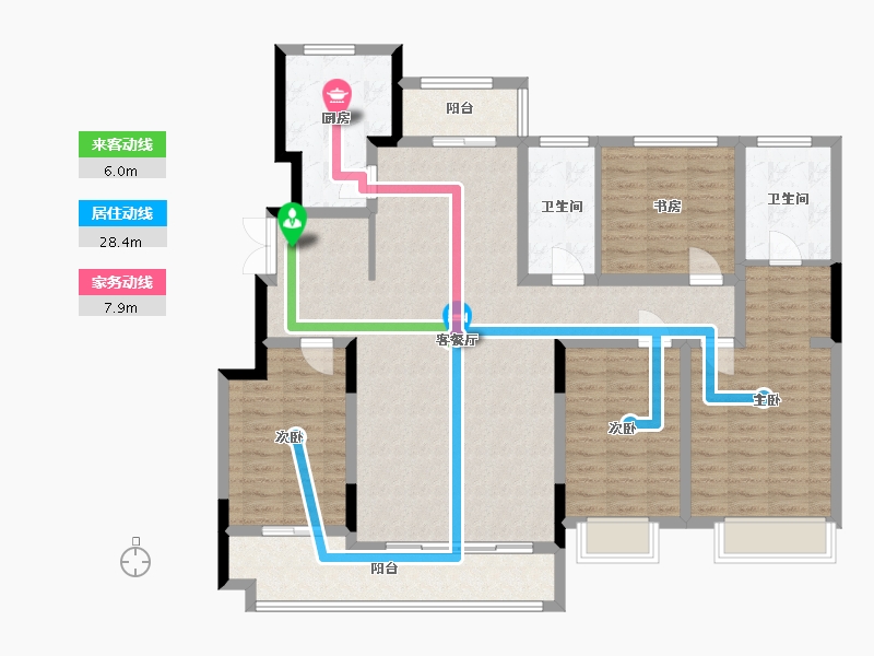 山东省-潍坊市-盛唐悦府(曜阳)-150.00-户型库-动静线