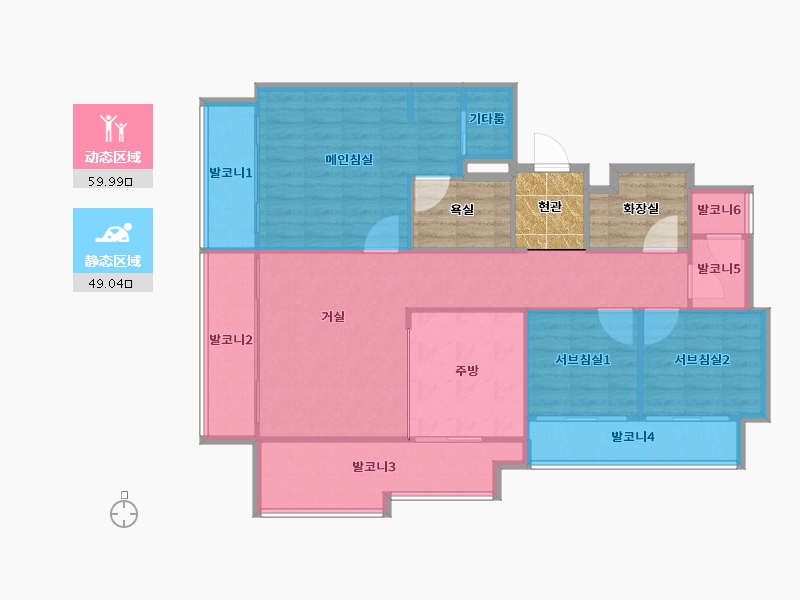 경기도-수원시 영통구-광교e편한세상2차-112.85-户型库-动静分区