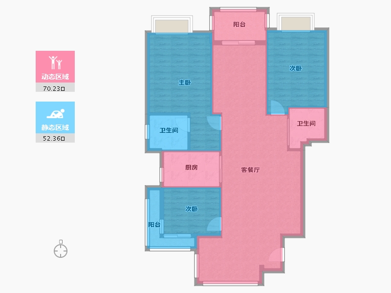 福建省-福州市-国际华城-144.00-户型库-动静分区