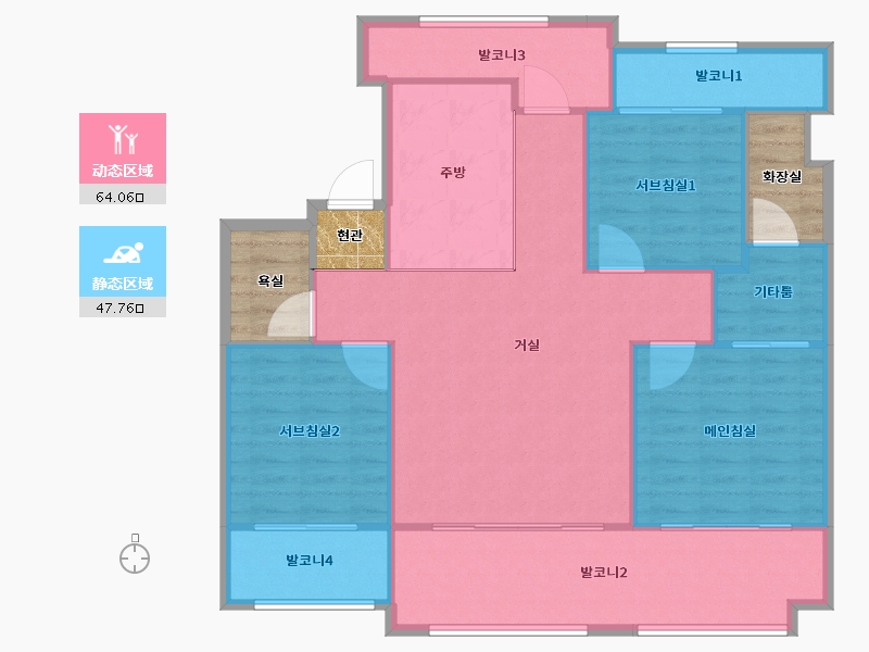 경기도-포천시-극동의푸른별2단지-112.47-户型库-动静分区