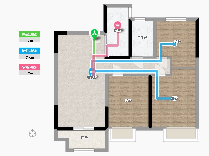 河南省-郑州市-金科御府-88.00-户型库-动静线