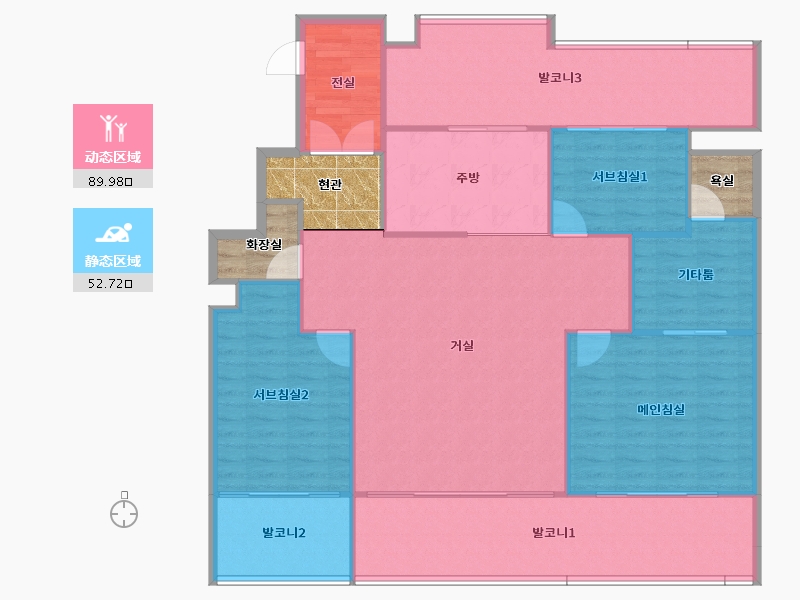 경기도-화성시-안화동마을우남퍼스트빌-142.94-户型库-动静分区