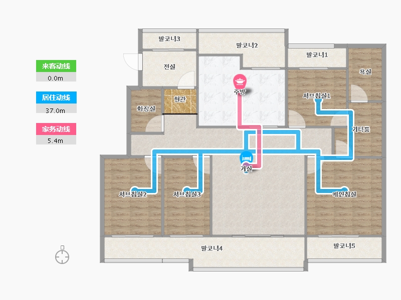 경기도-용인시 기흥구-민속마을현대모닝사이드-154.28-户型库-动静线