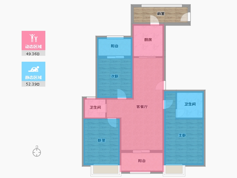 江西省-上饶市-众安春江时代-91.24-户型库-动静分区