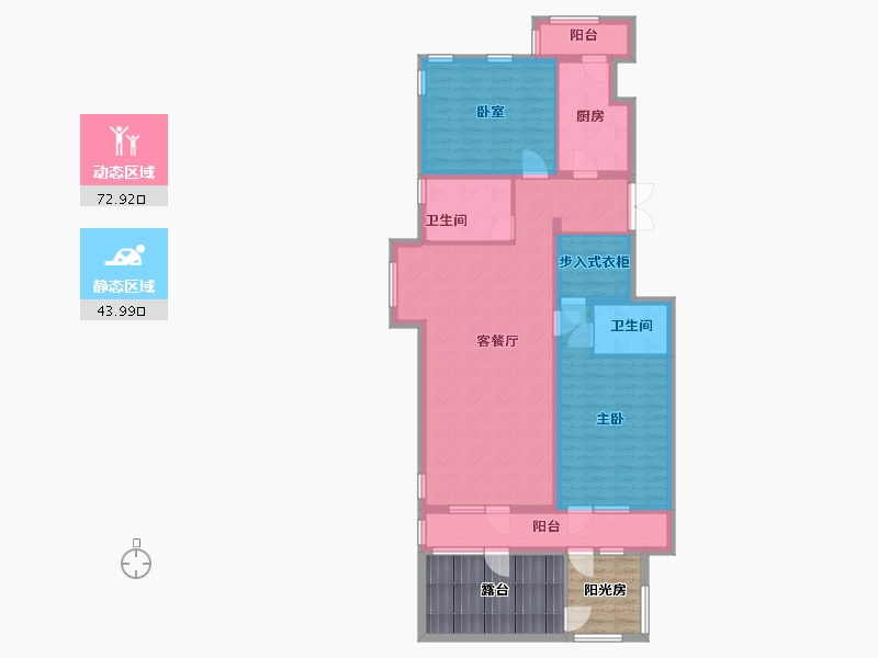 北京-北京市-样本-91.00-户型库-动静分区