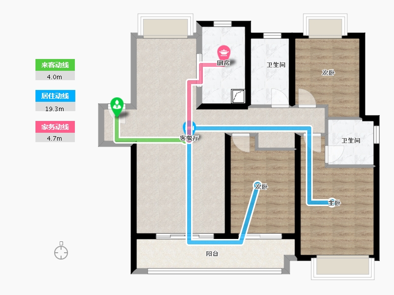 湖北省-武汉市-融创望江府-97.00-户型库-动静线