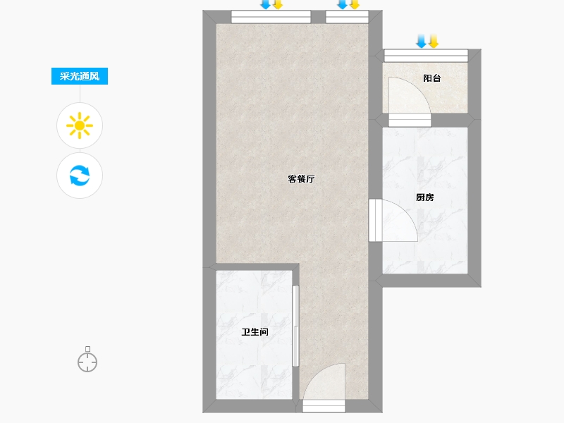 四川省-成都市-棠湖华府公园-28.00-户型库-采光通风